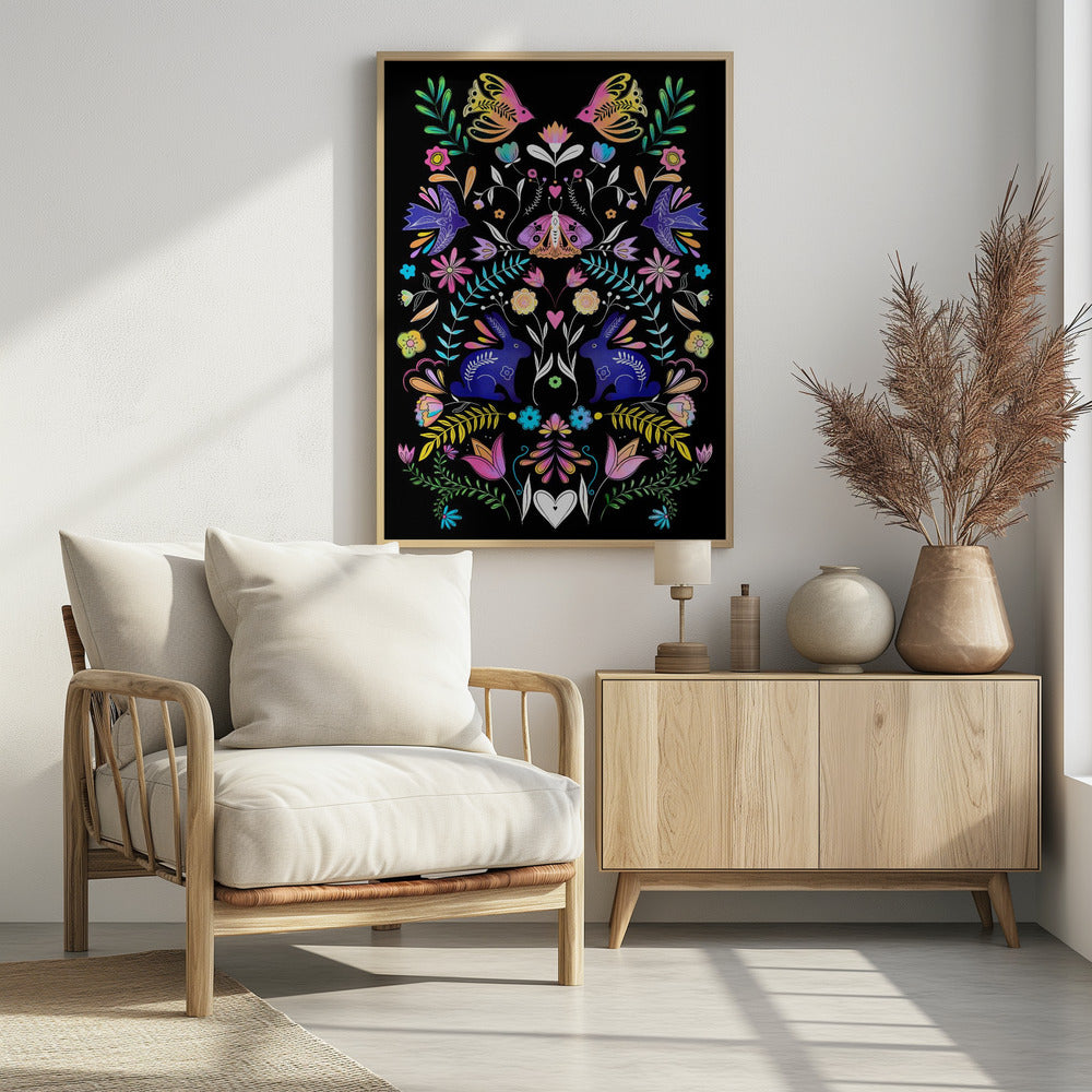 Colorful Folk Art Illustration | Poster