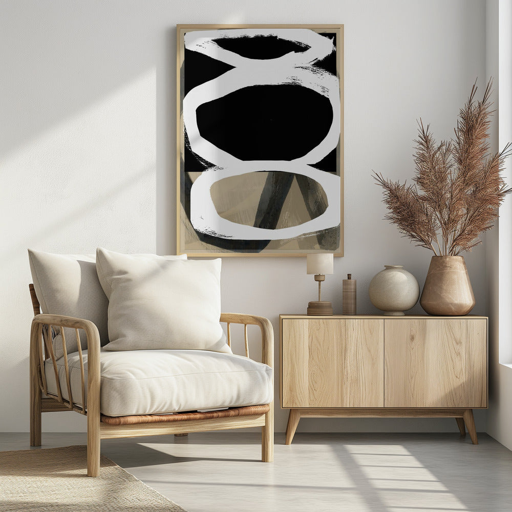 Bold Black On White No4 | Poster