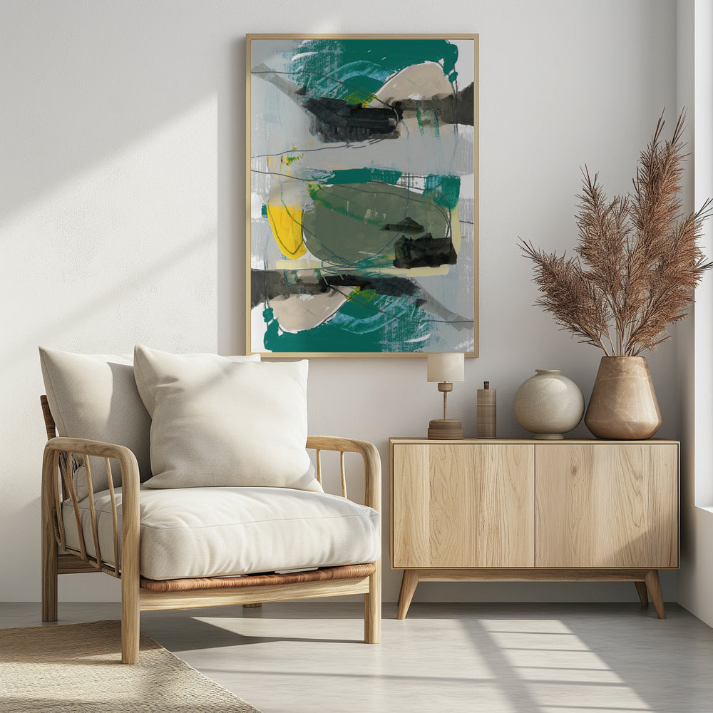 Contemporary Green No1 | Poster