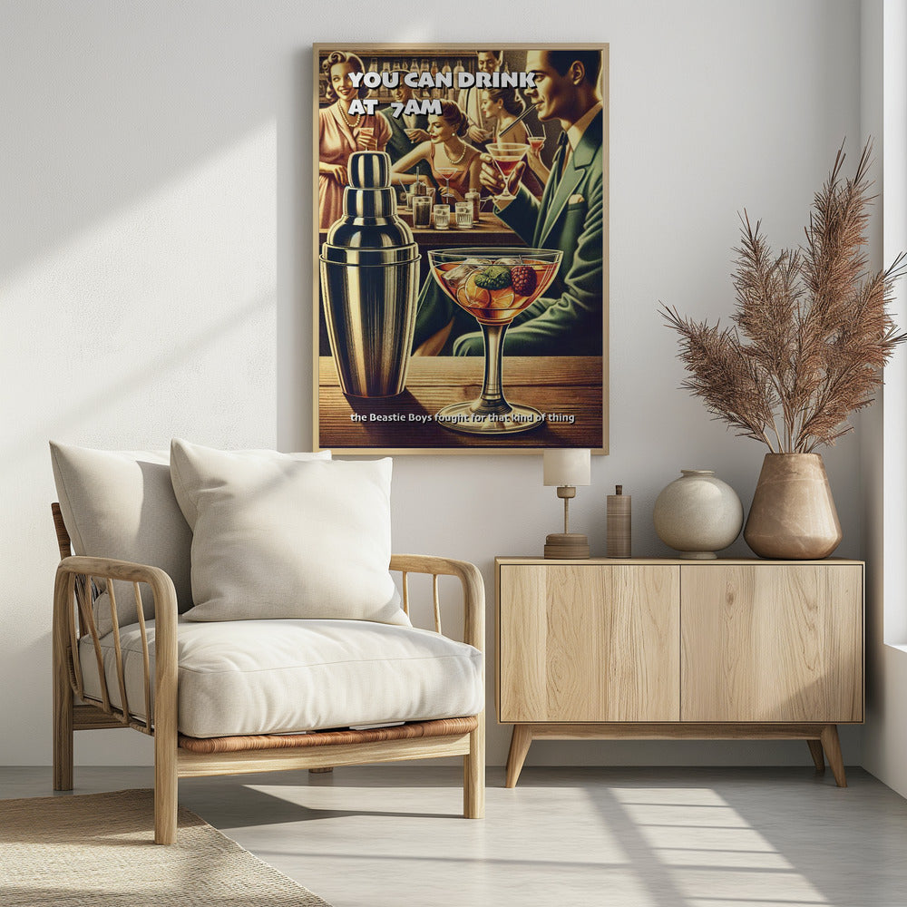You can drink at 7am | Poster