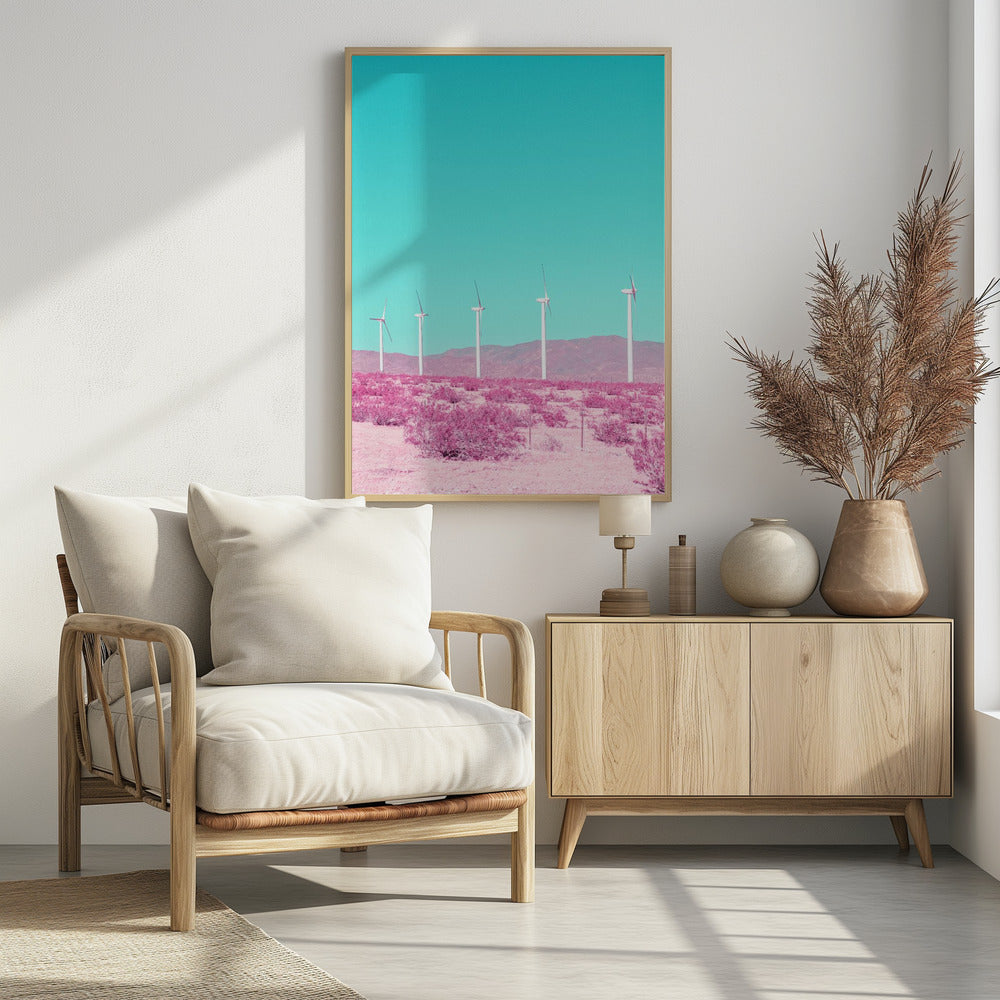 Palm Springs Windmills in the Desert | Poster