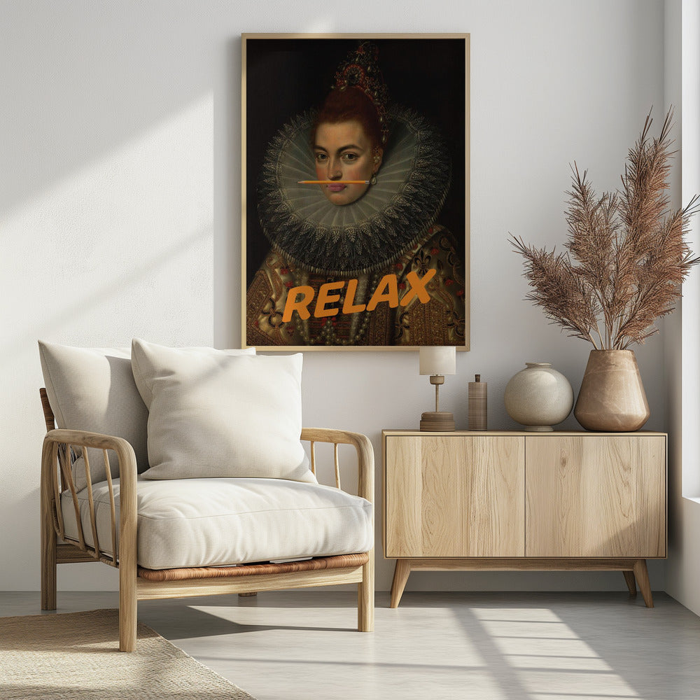 Relax Altered Oil Painting | Poster