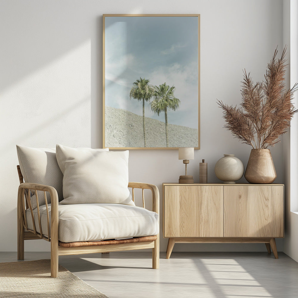 Vintage Palm Trees in the desert | Poster