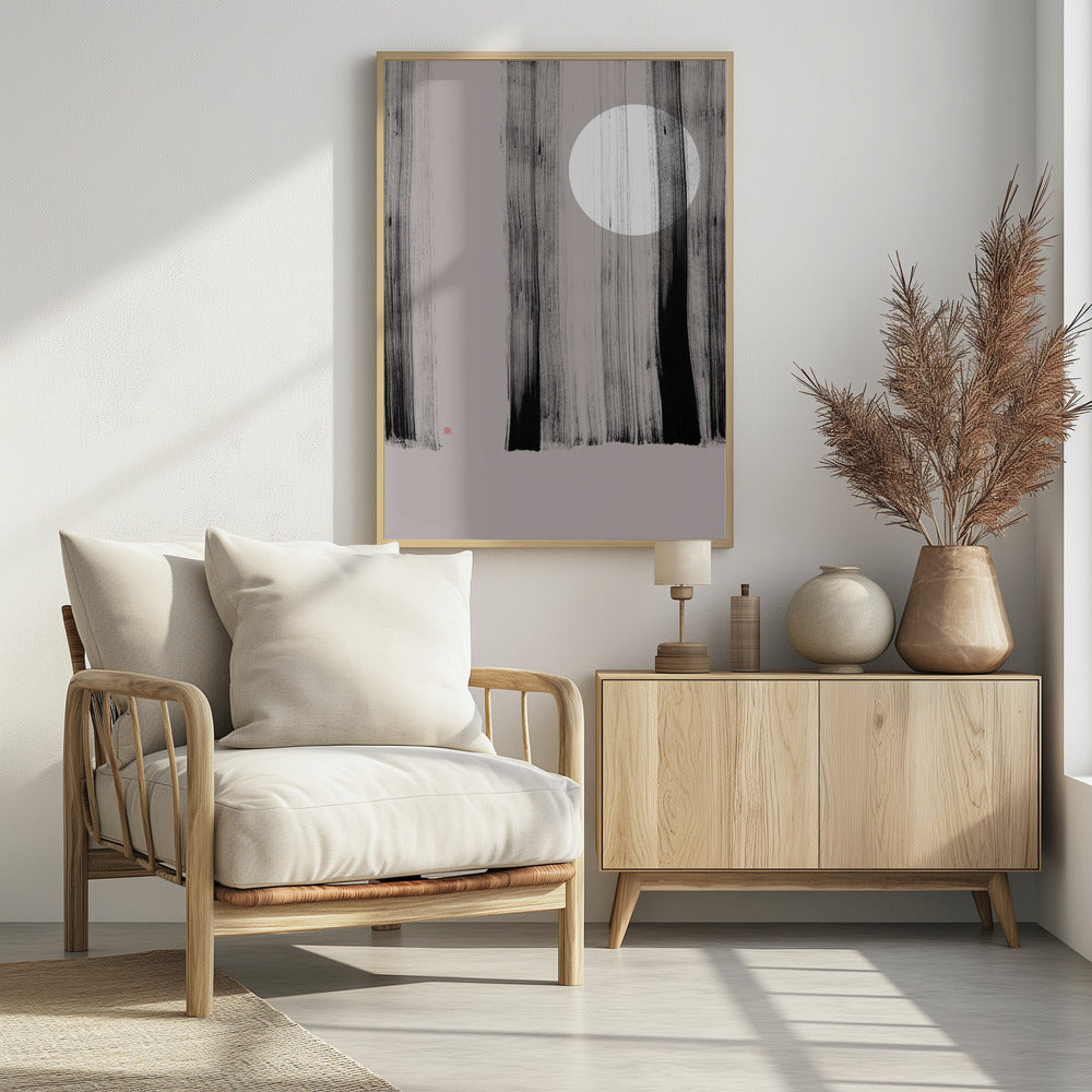 Hidden Moon N°1 | Behind the Trees | Poster