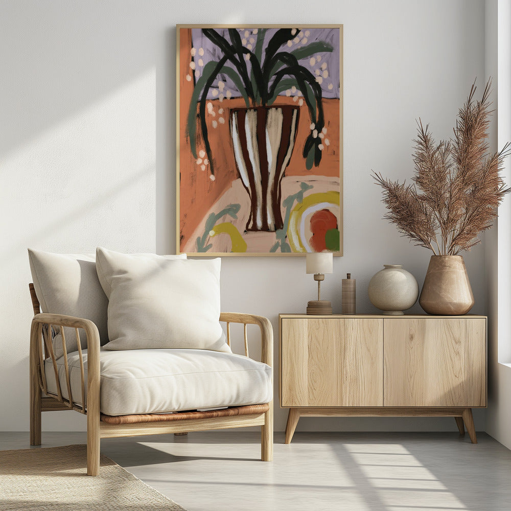 Striped Vase Harmony | Poster