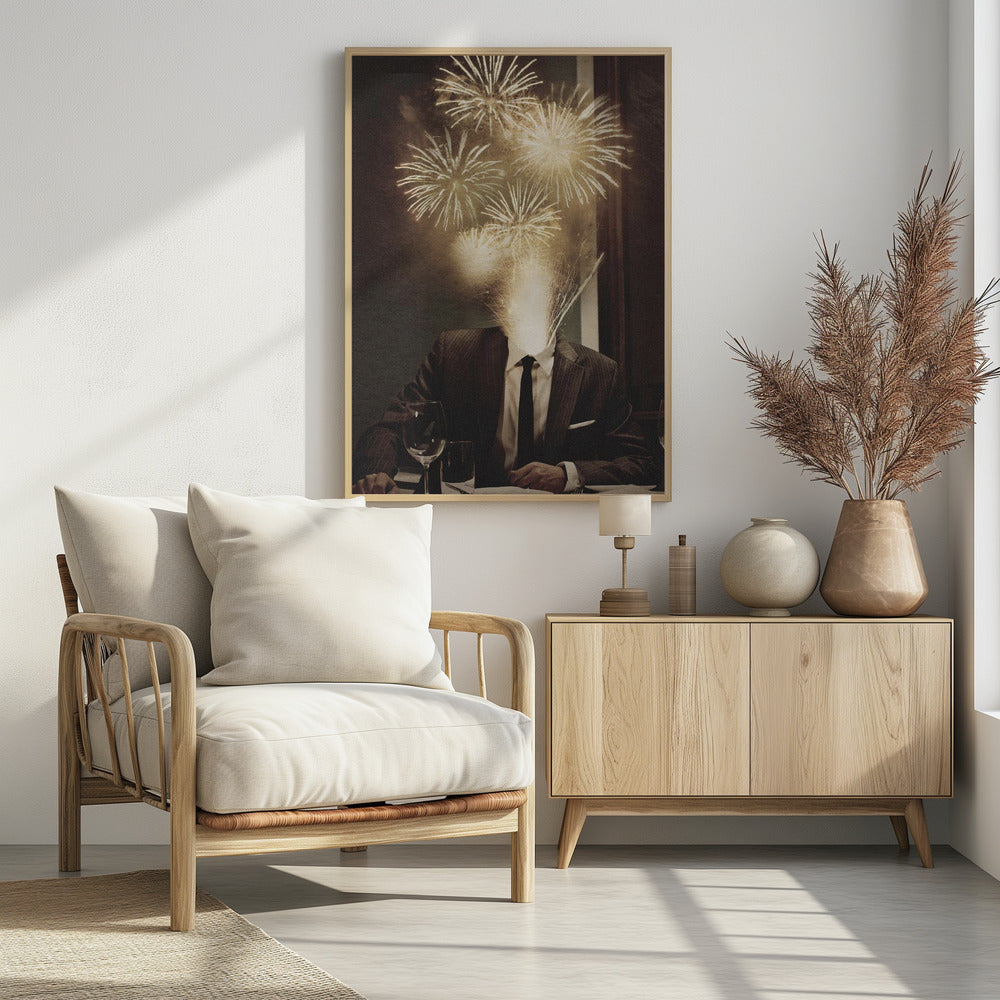 Fireworks Head | Poster