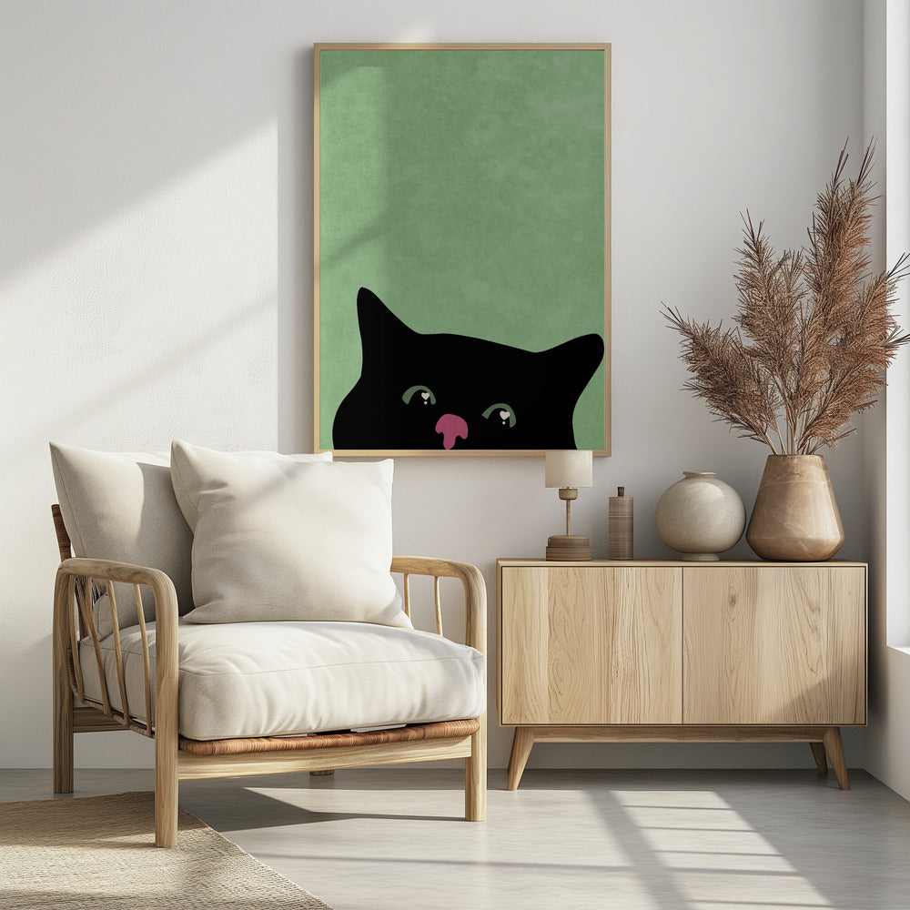 Curious cat | Poster