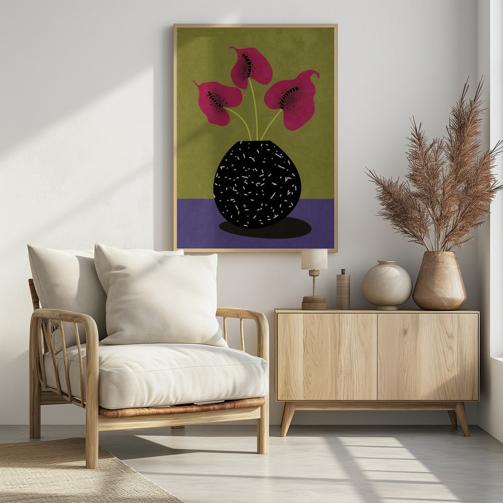 Nice flowers in vase | Poster