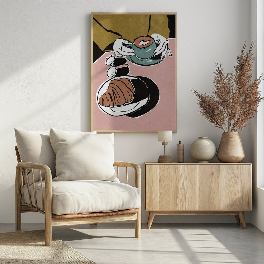 Croissant et café au lait | Poster