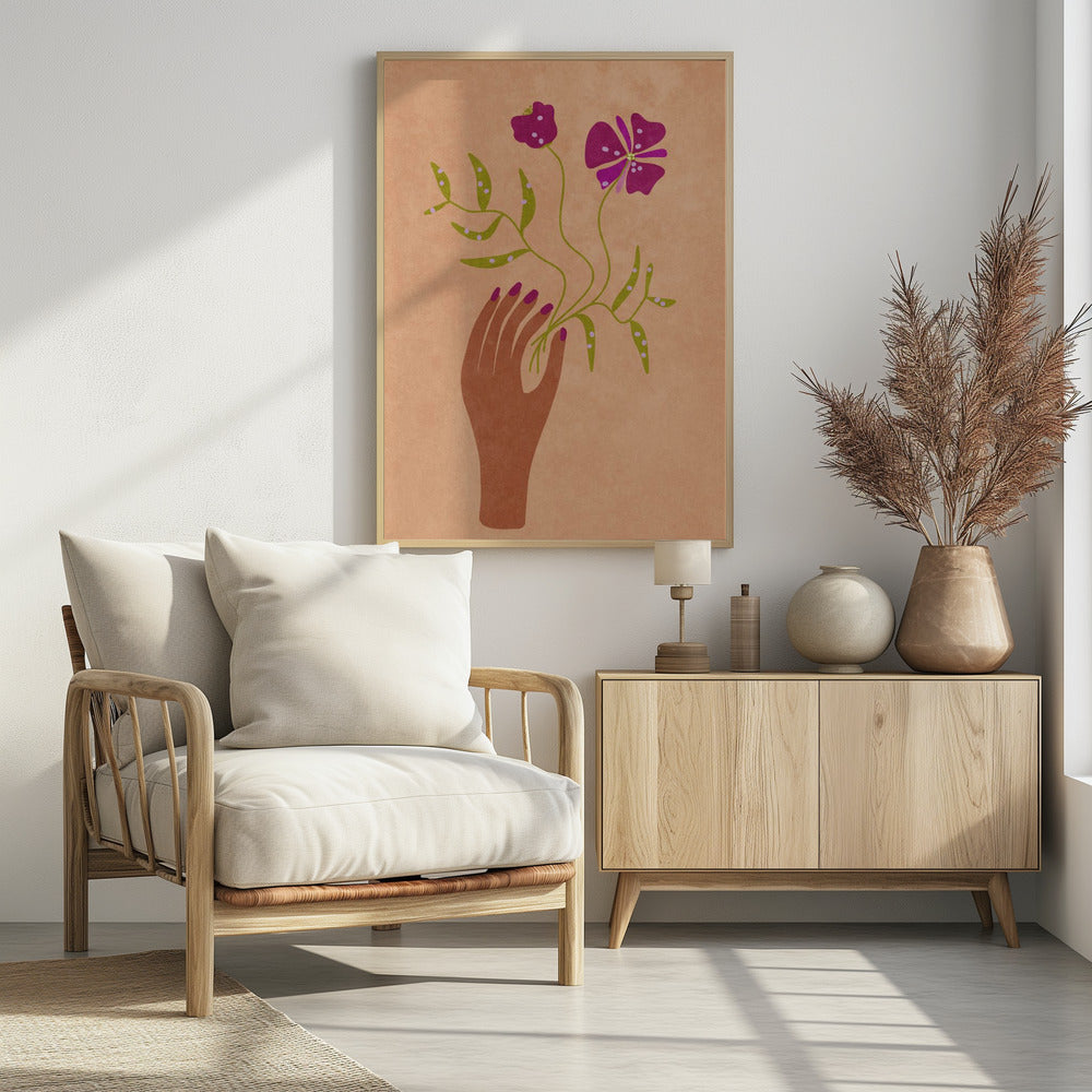 Flower in my hand | Poster
