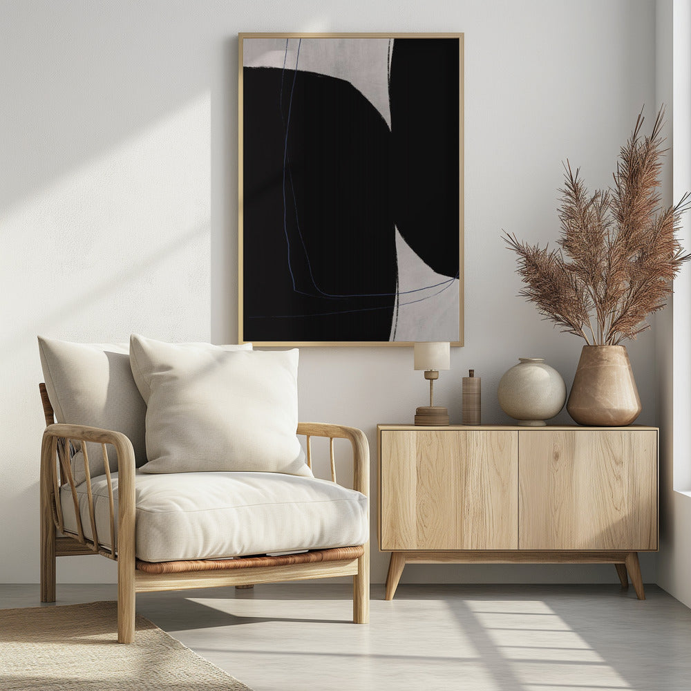 Black And White Geometric Shapes | Poster
