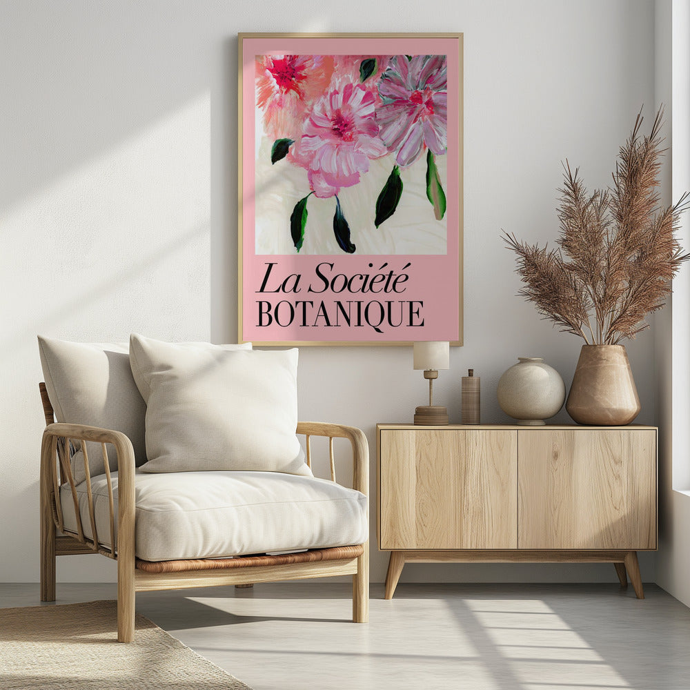 La Société Botanique Pink Flowers | Poster