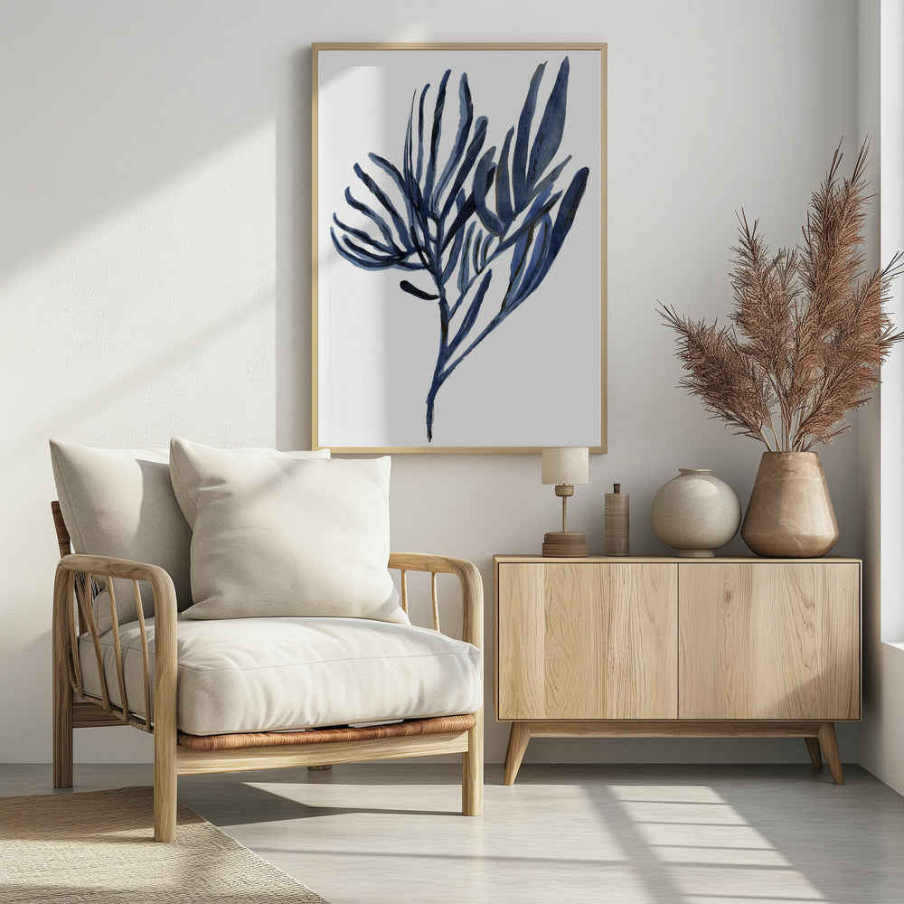 Blue Aquatic Plant Poster 2 | Poster