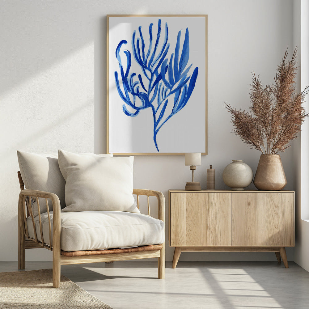 Blue Aquatic Plant Poster 4 | Poster