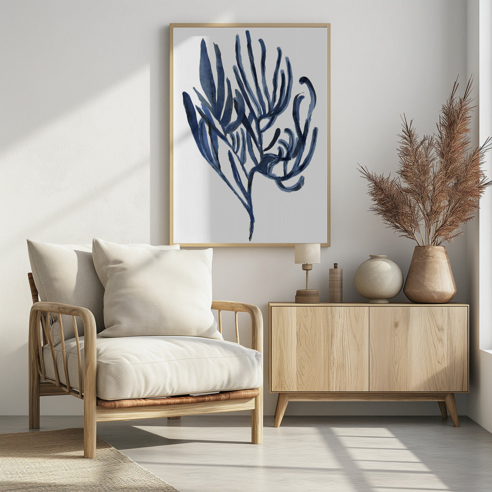 Blue Aquatic Plant Poster 3 | Poster