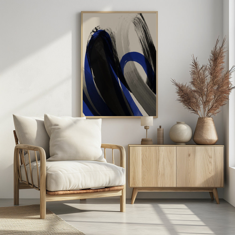 Bold Brush Whirls | Poster