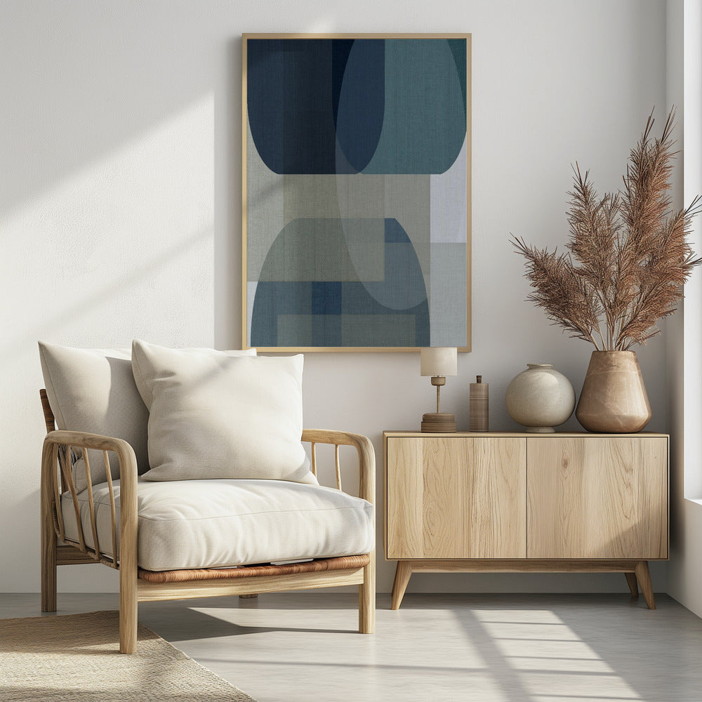Woven Blue Layers 2 | Poster