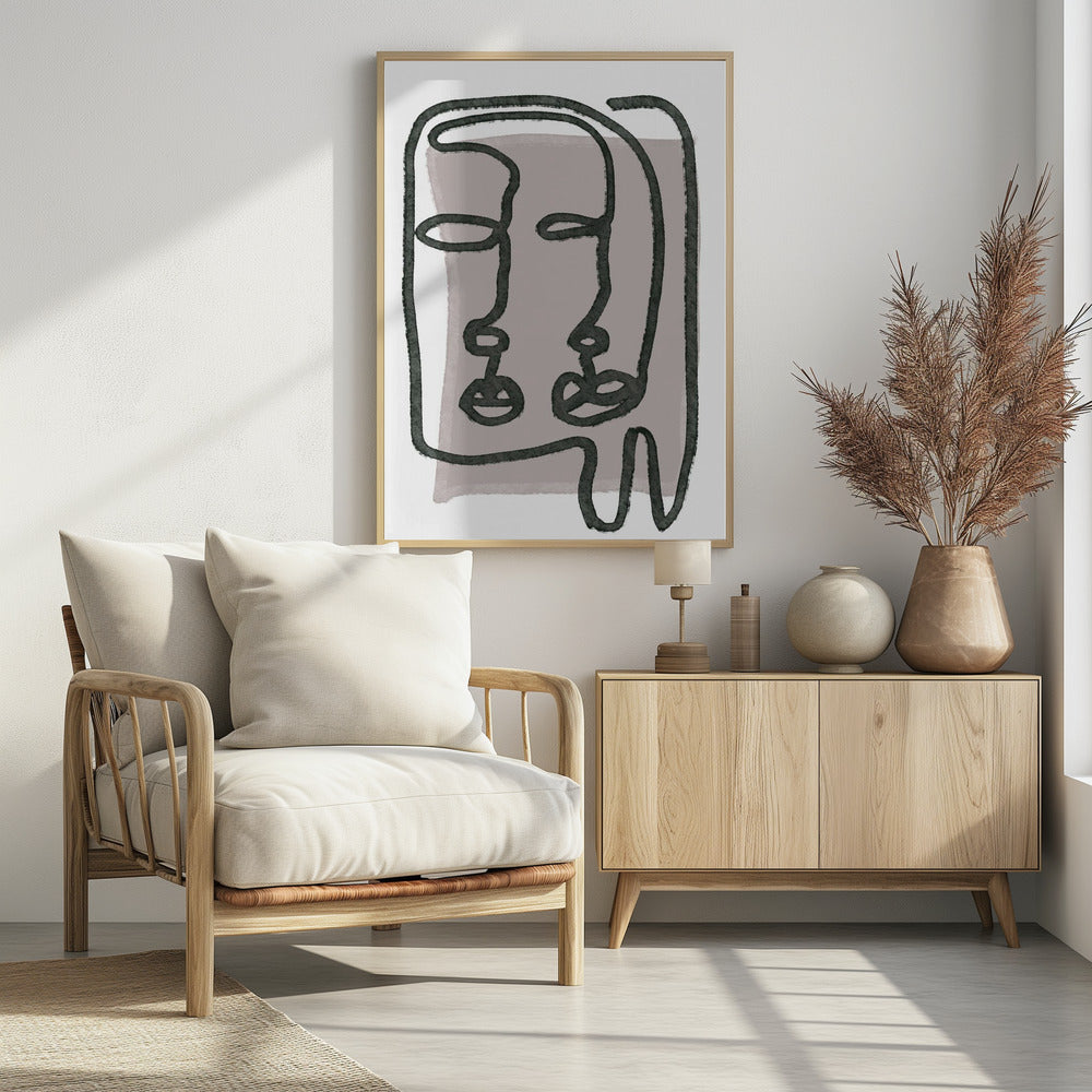 Faces abstract | Poster