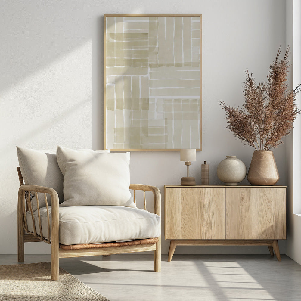 Neutral Tangle Grid 3 | Poster