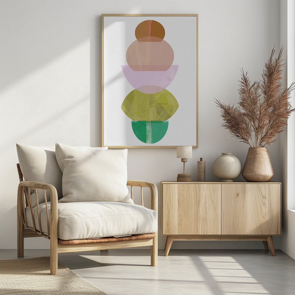 Coloured Shapes Stack 2 | Poster