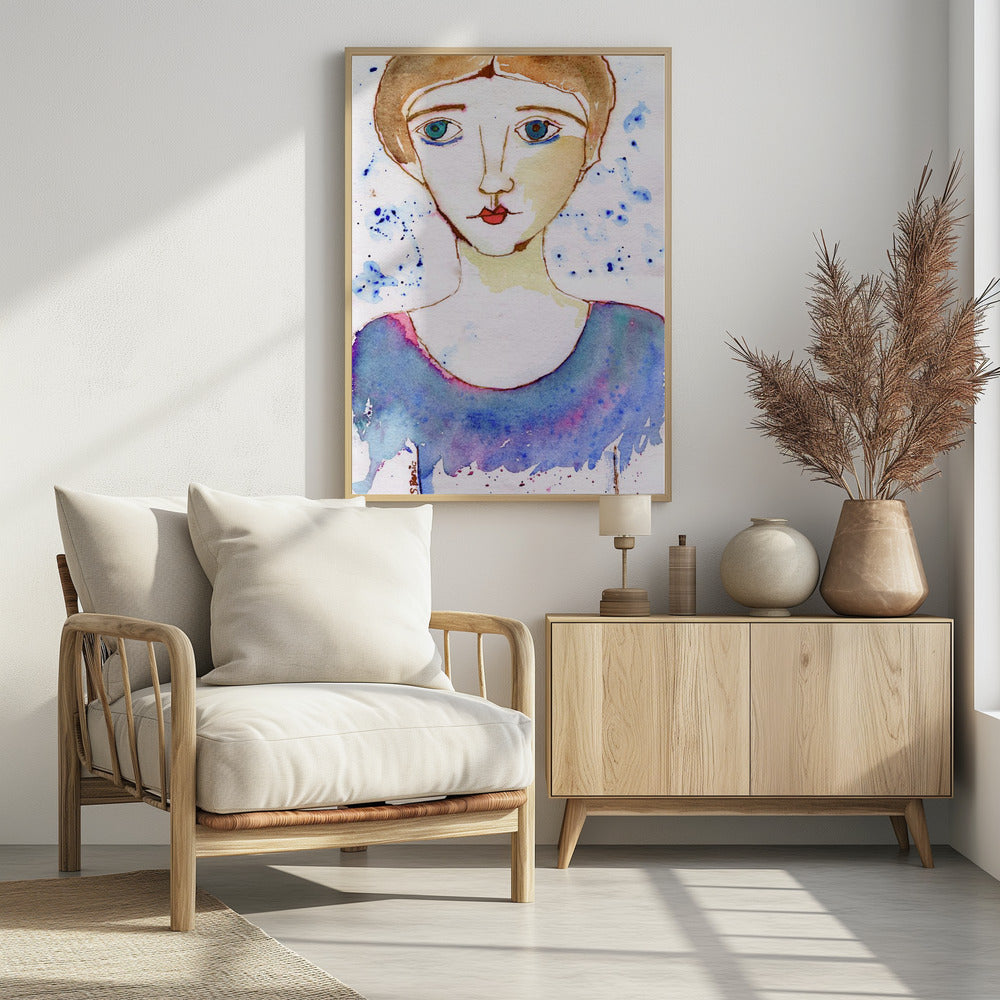 Lady looking | Poster