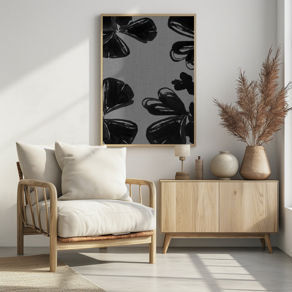 Black Floral 6 | Poster