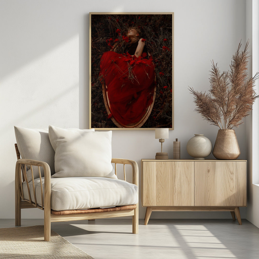 Framed in poppies | Poster