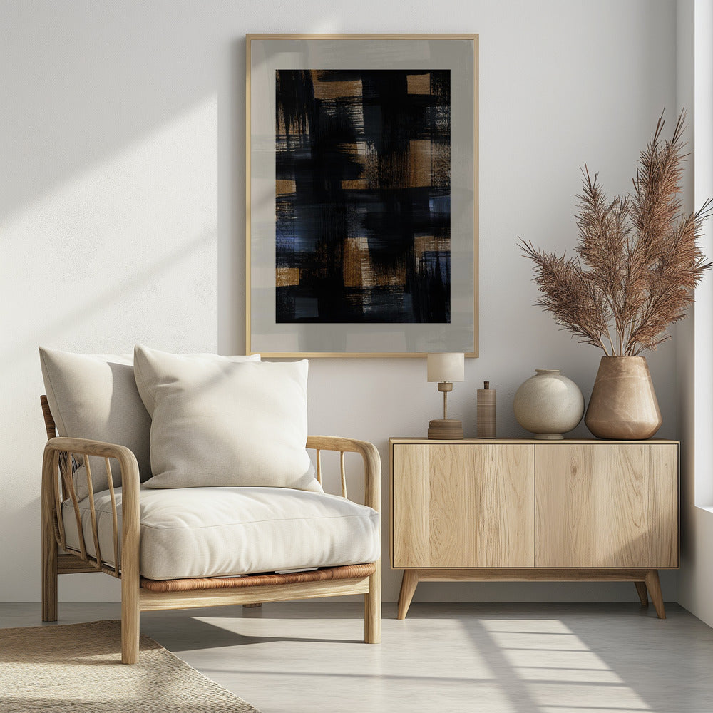 Abstract Brush Strokes 128X | Poster