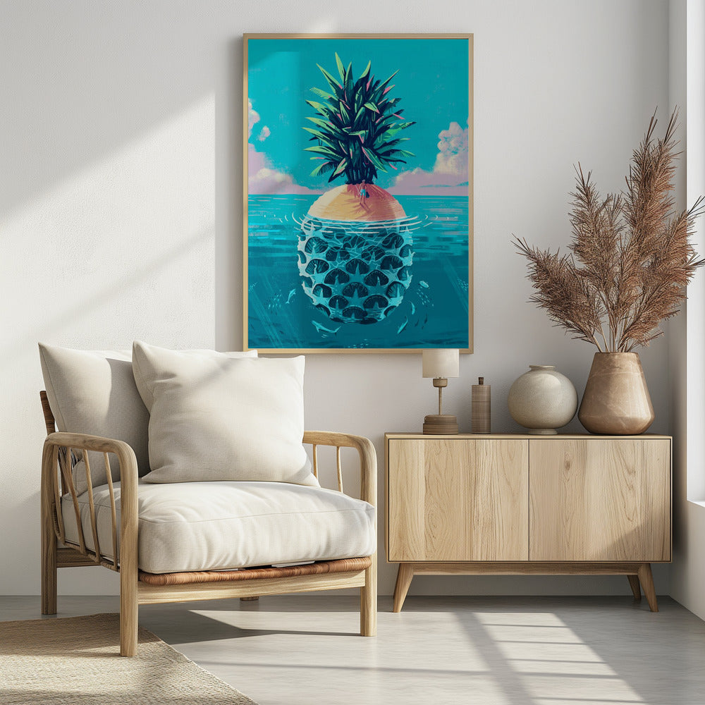 Stranded On Pineapple Island | Poster