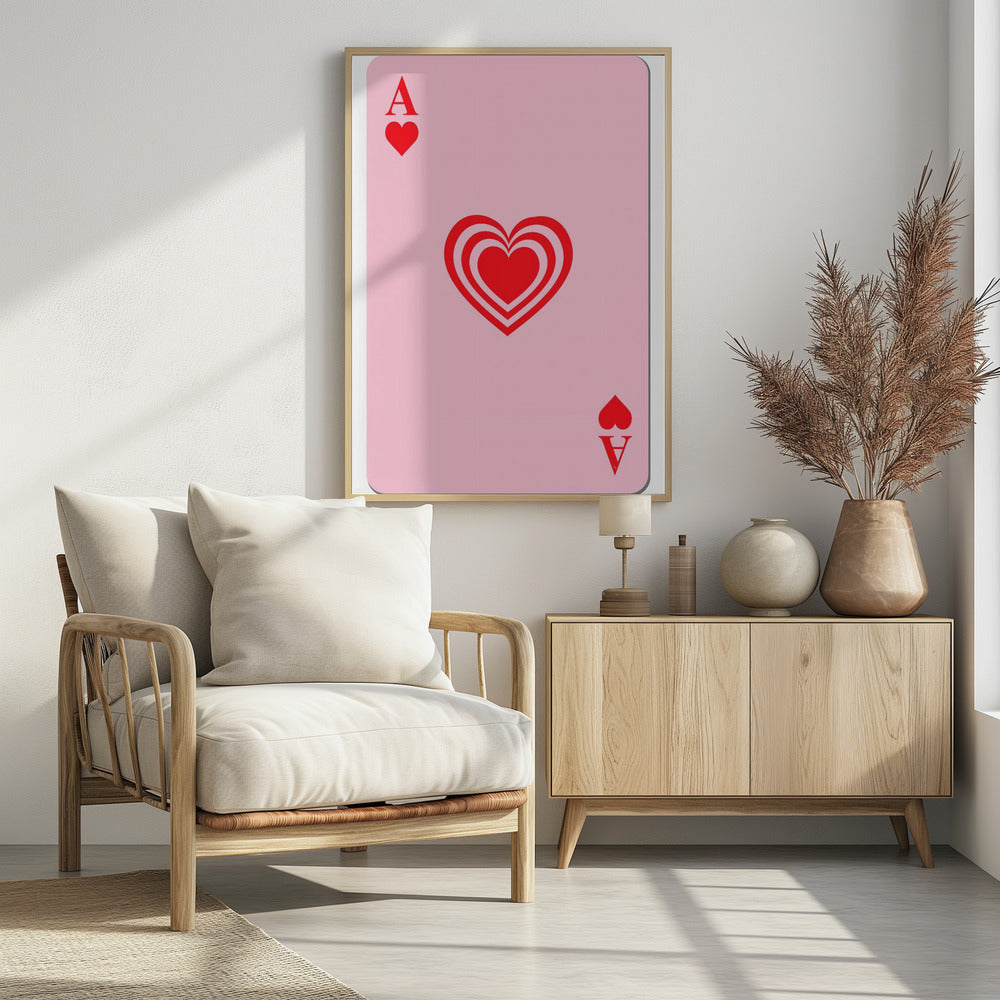 Ace of Hearts Glow | Poster