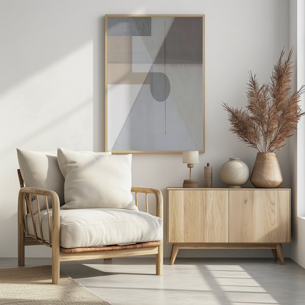 Abstract Neutral Tone Painting 2 | Poster
