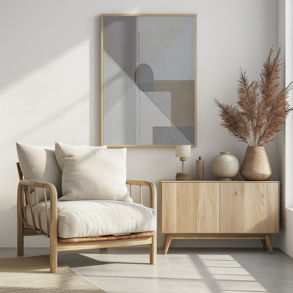 Abstract Neutral Tone Painting 1 | Poster
