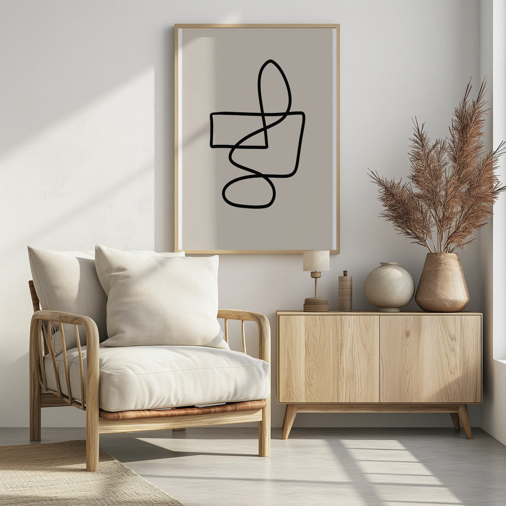 Graceful Looping Lines | Poster