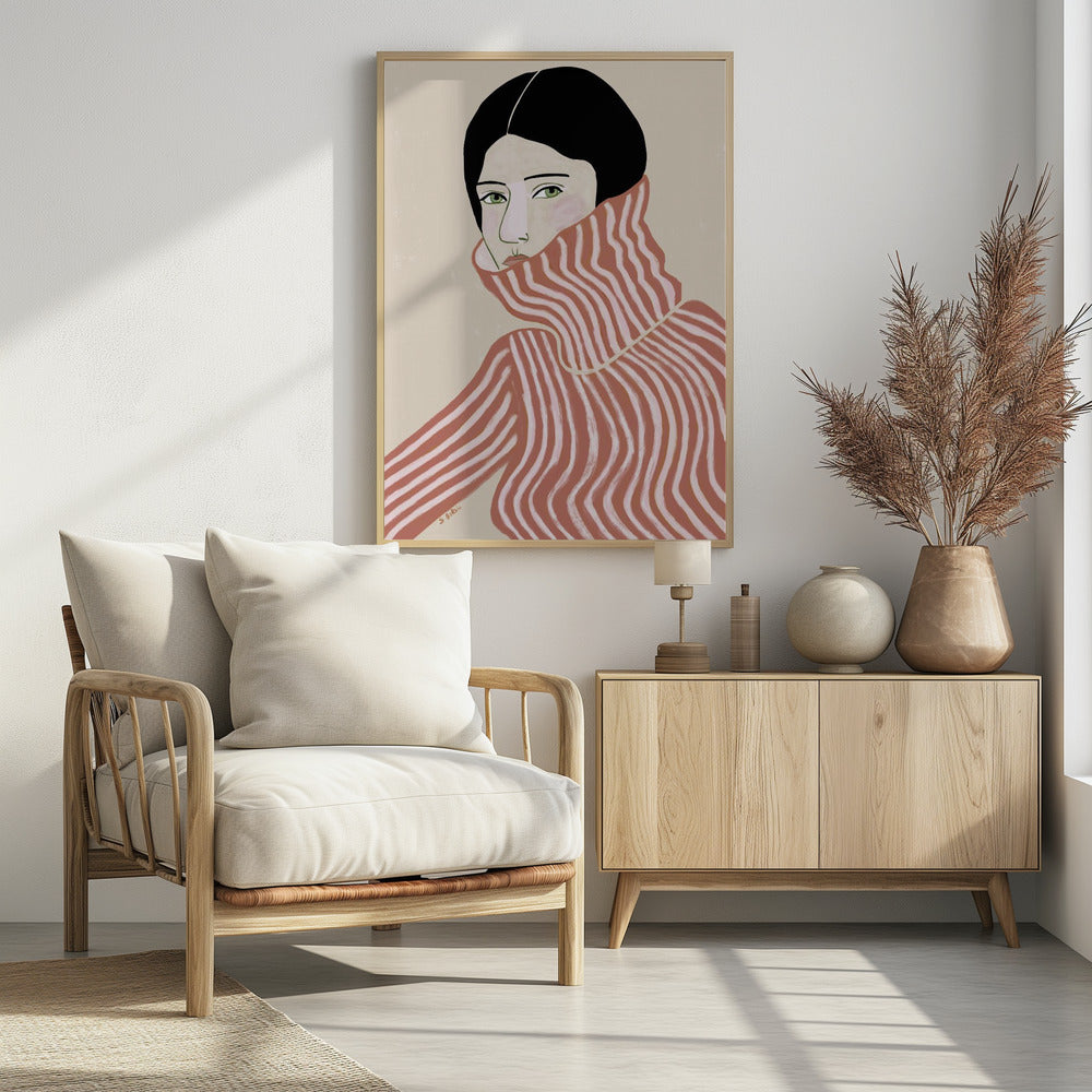 Lady in jumper | Poster