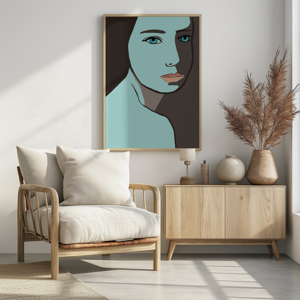 Blue woman | Poster