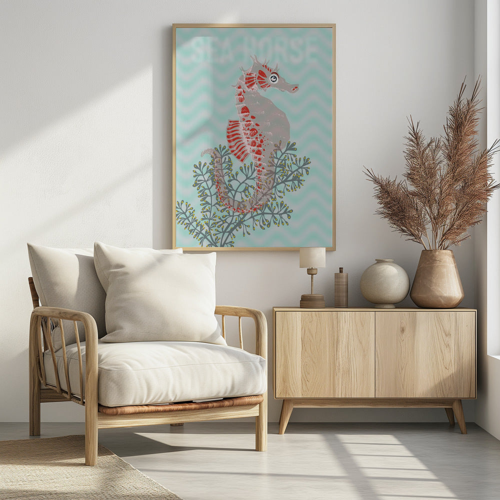 Sea life sea horse Neptune's joy | Poster