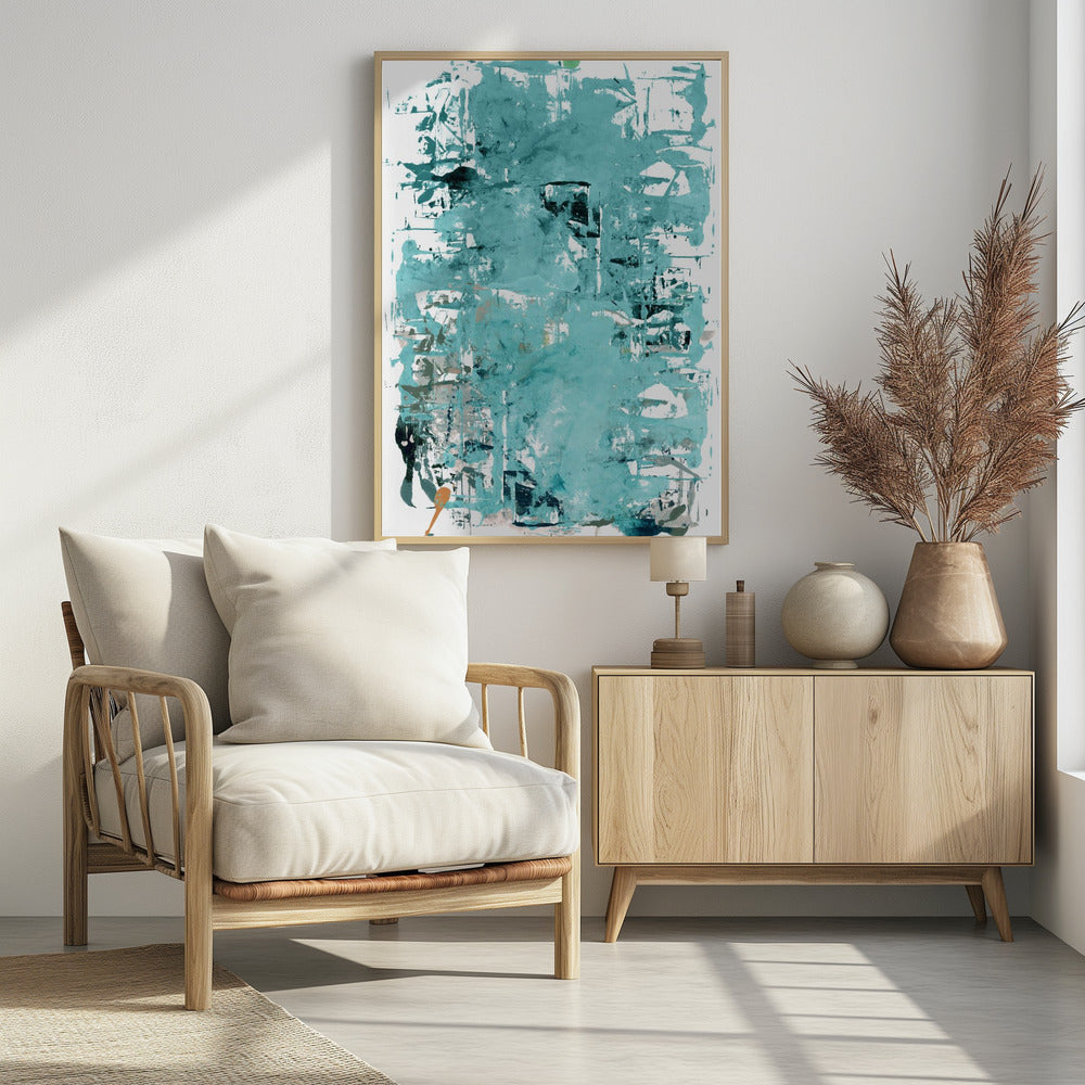 Abstract Neutral Scrapes 3 | Poster