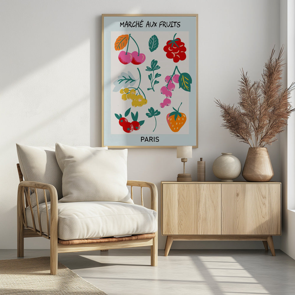 Fruit Market Paris | Poster