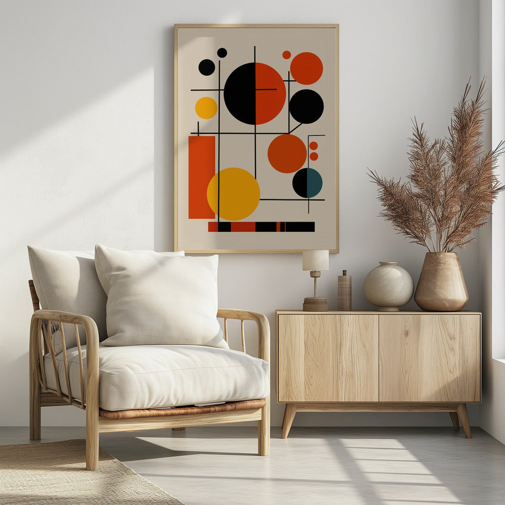 Geometric Shapes And Bold Colors | Poster