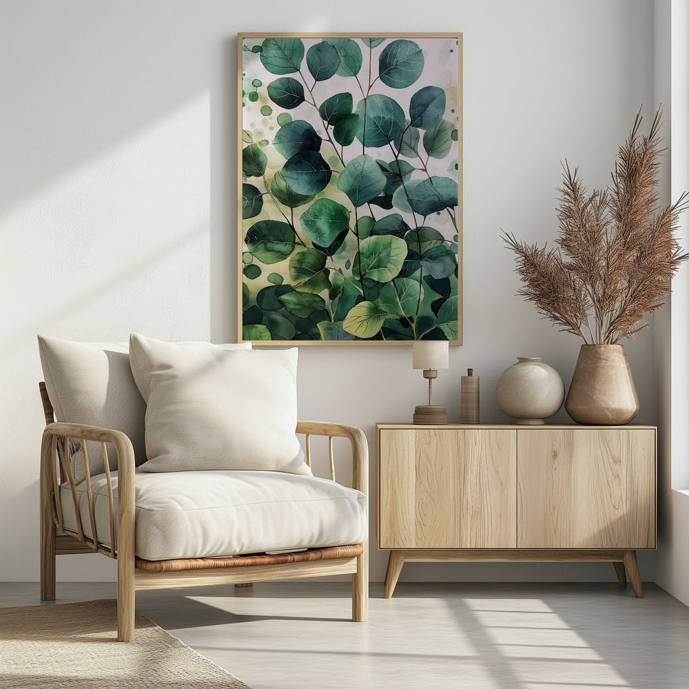 Nature Flowers and Leaves Watercolor Art (9) | Poster
