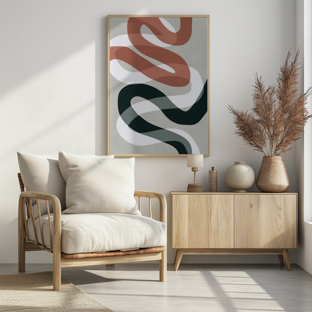 Expressionist curves 1 | Poster