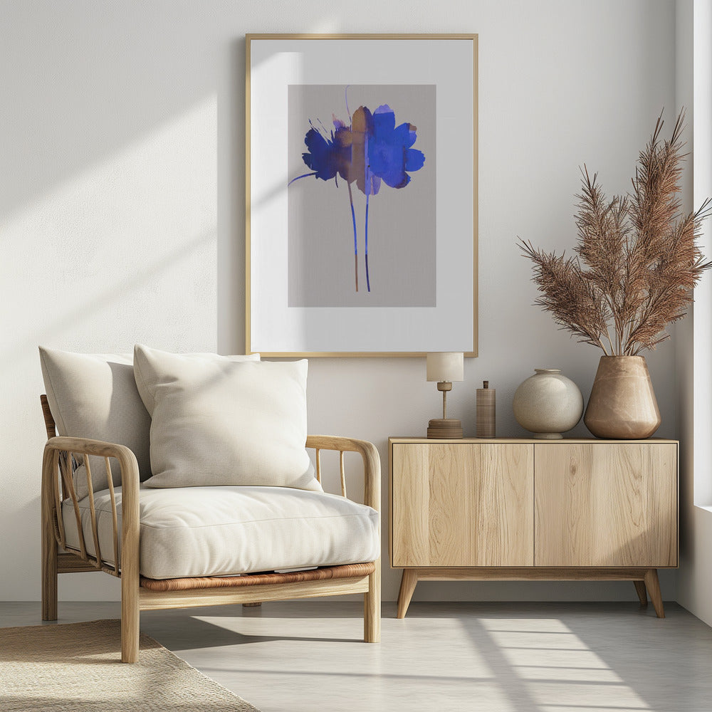 Bright Floral Graphic Print No1 | Poster