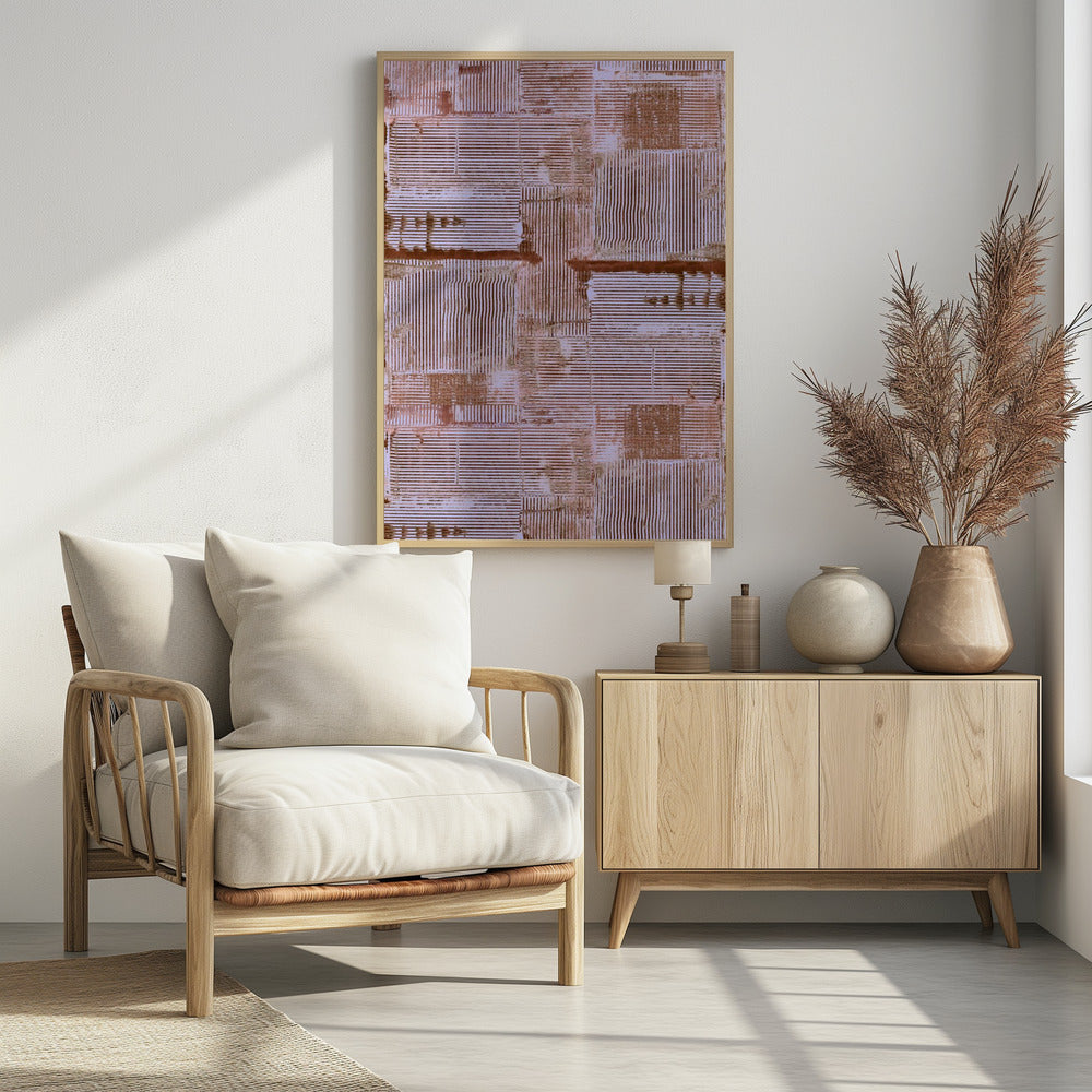 Cinnabar Soft Lines Texture No1 Print | Poster