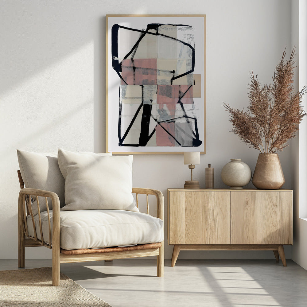 Line Art Patchwork Print No2 | Poster