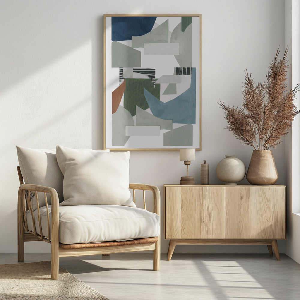 Neutral Geometric Print No 2 | Poster
