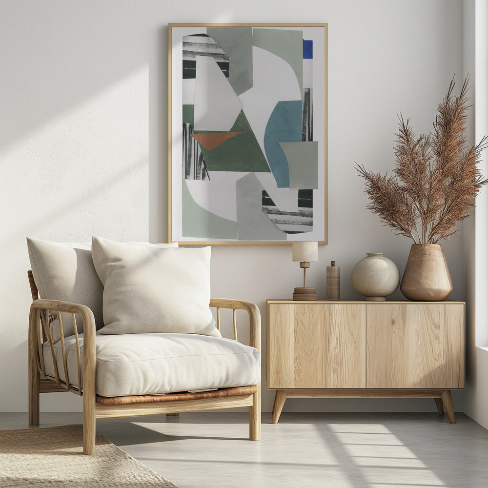 Neutral Geometric Print No 1 | Poster