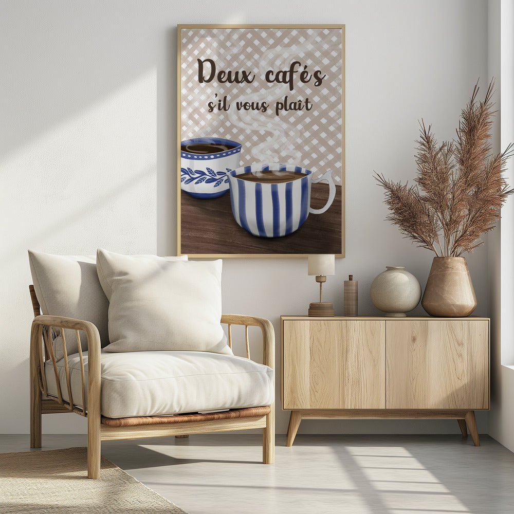 Two coffees please | Poster