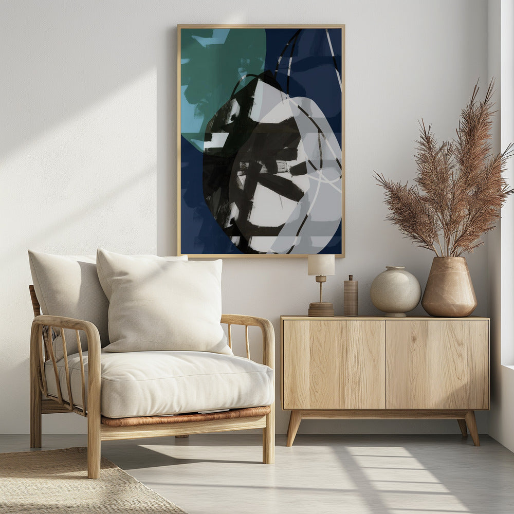Dark Blue Beauty No2 | Poster