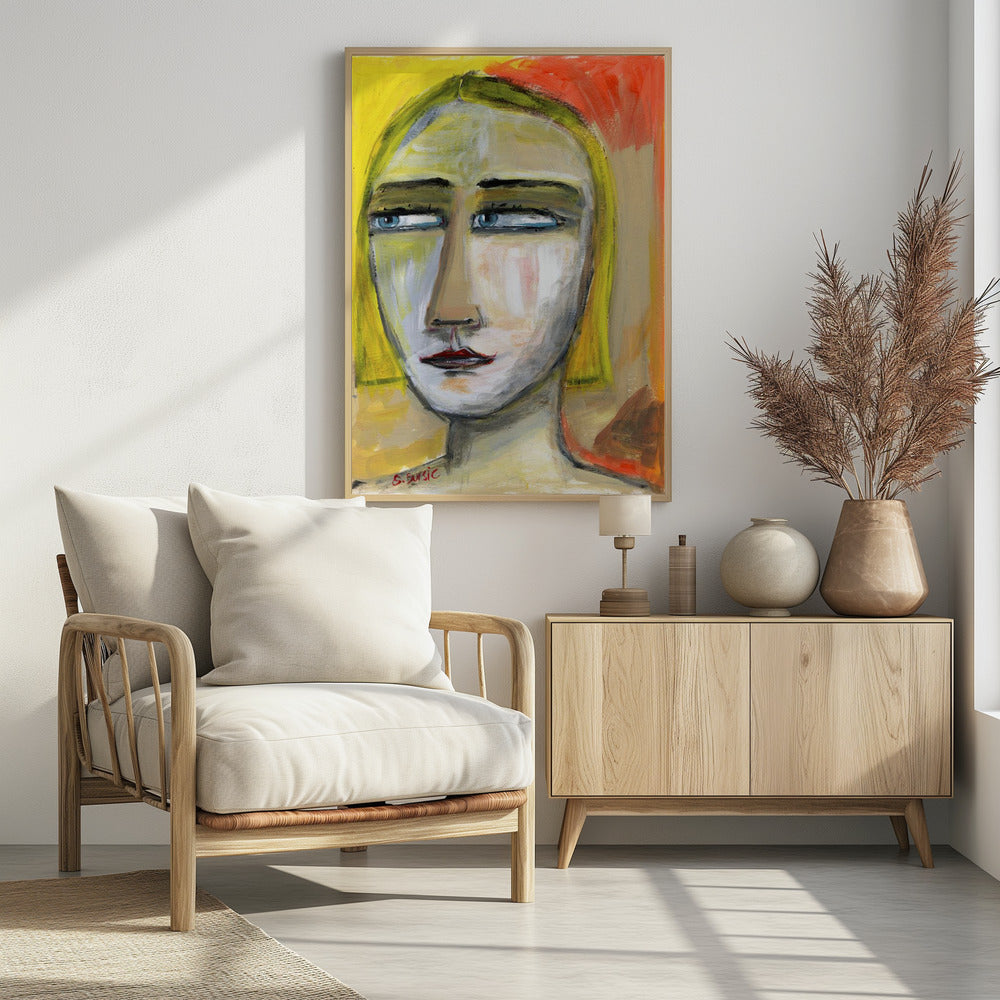 Narrowed Eyed Lady | Poster