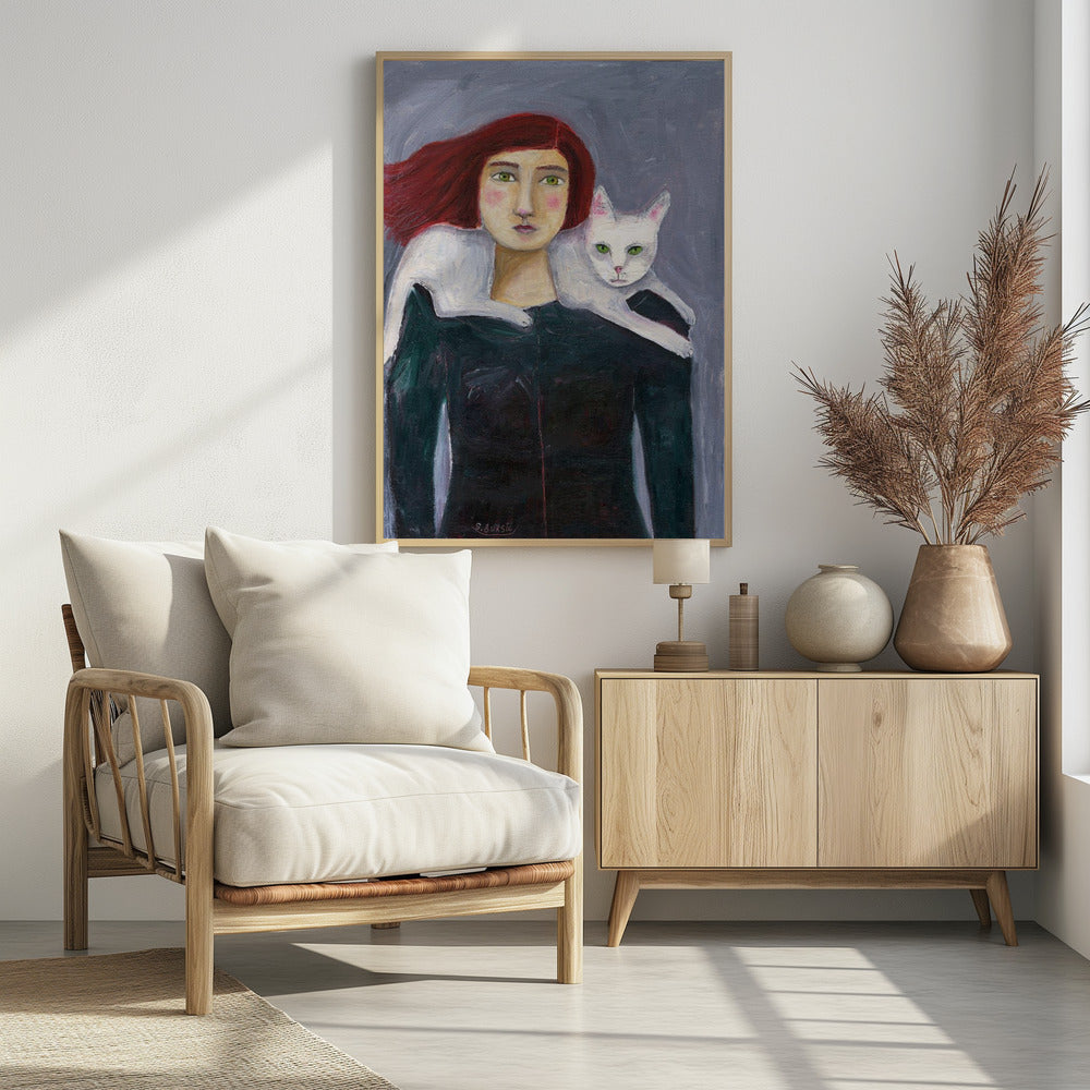 Lady and the White Cat | Poster